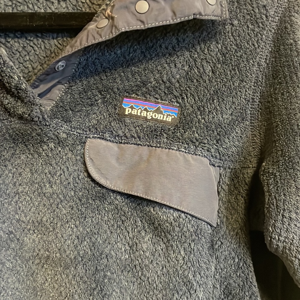Patagonia Women's Re-Tool Snap-T Fleece Pullover Navy - Picture 3 of 6